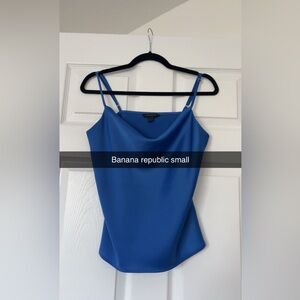 Banana Republic Royal Blue cowl neck top